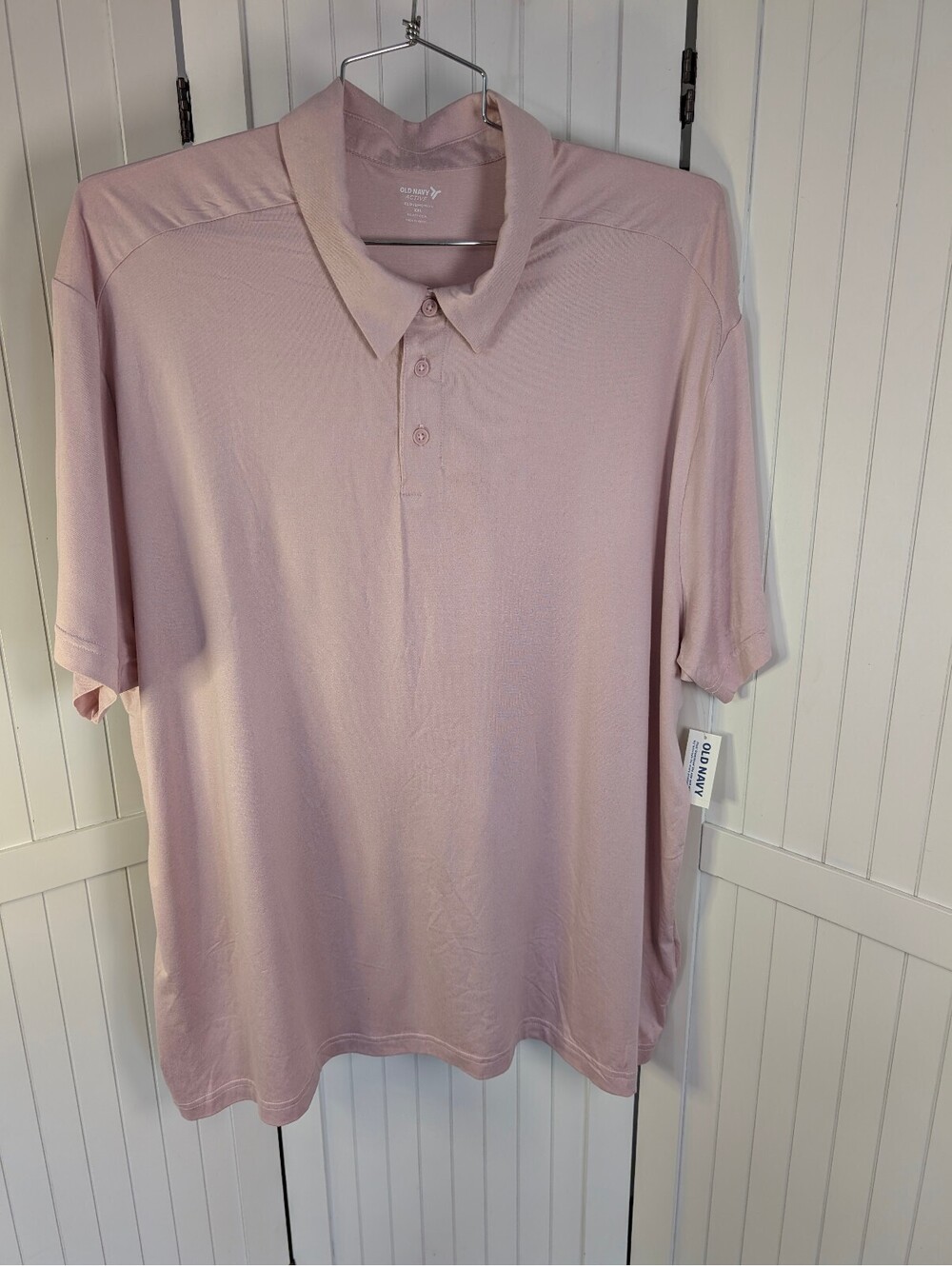 Old Navy CloudMotion Polo Shirt Lot 2 Men's XXL Pink Green NWT Go-Dry Golf